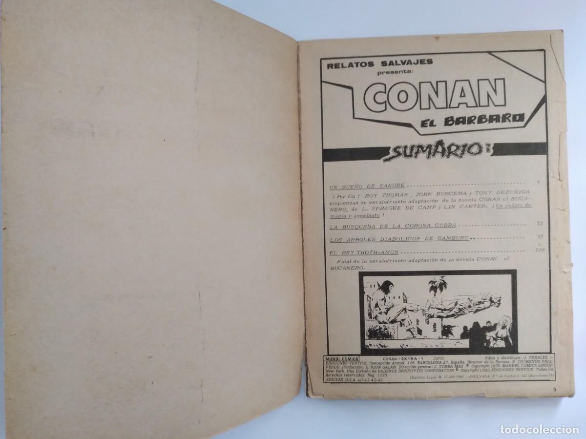 C&oacute;mics: CONAN EL B&Aacute;RBARO MUNDI COMICS EXTRA 1 V&Eacute;RTICE - Foto 2