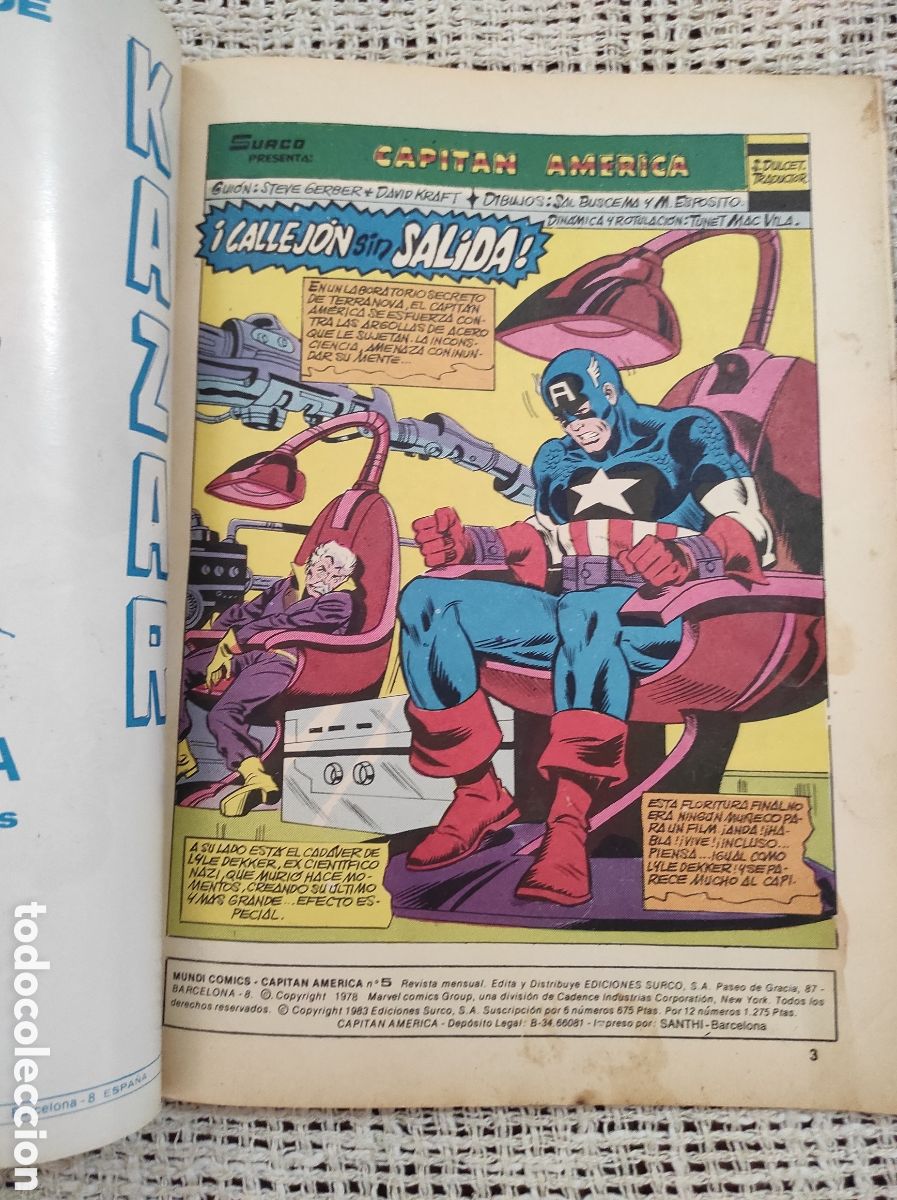 C&oacute;mics: CAPITAN AMERICA N&ordm; 5 -ED. VERTICE SURCO - Foto 2