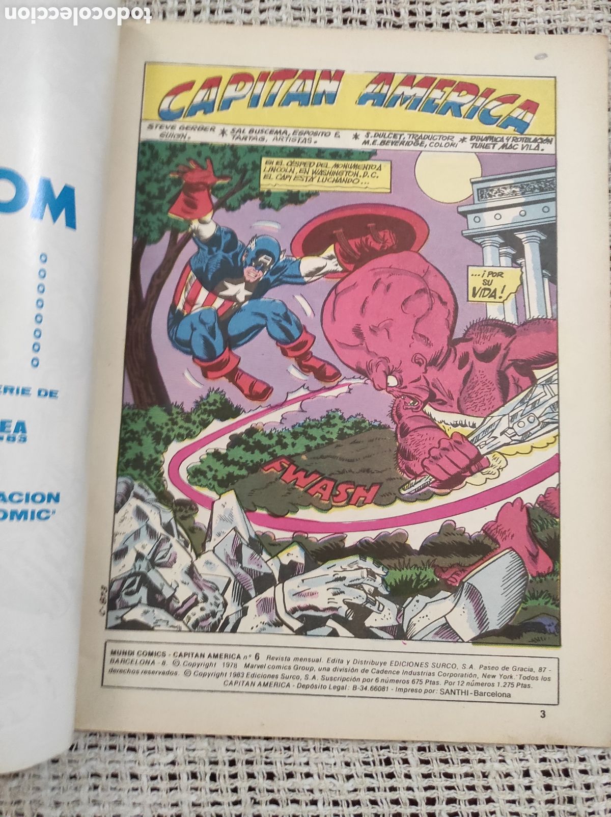 C&oacute;mics: CAPITAN AMERICA N&ordm; 6 -ED. VERTICE SURCO - Foto 2