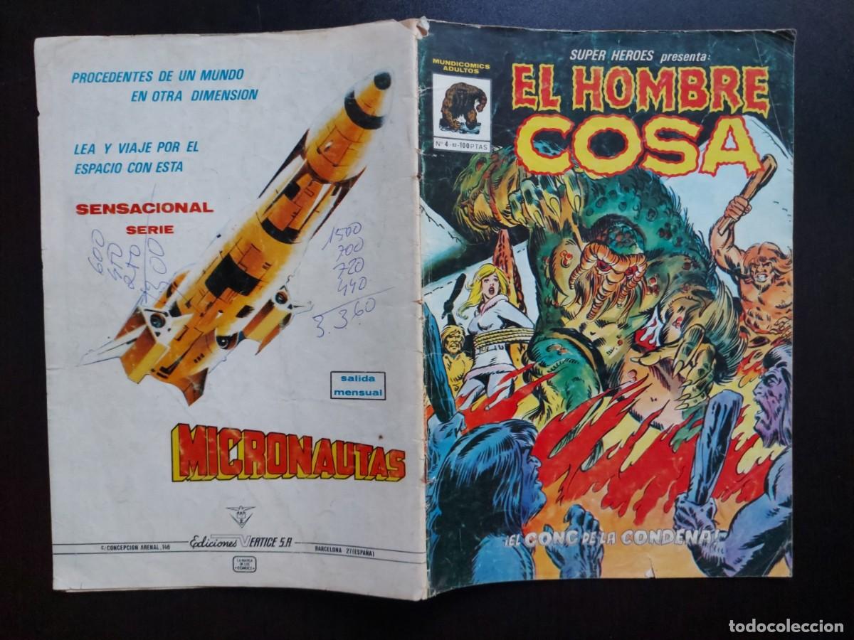 C&oacute;mics: Super H&eacute;roes n&ordm; 4 - El Hobre Cosa - Ediciones V&eacute;rtice - A&ntilde;o 1981 - Foto 3
