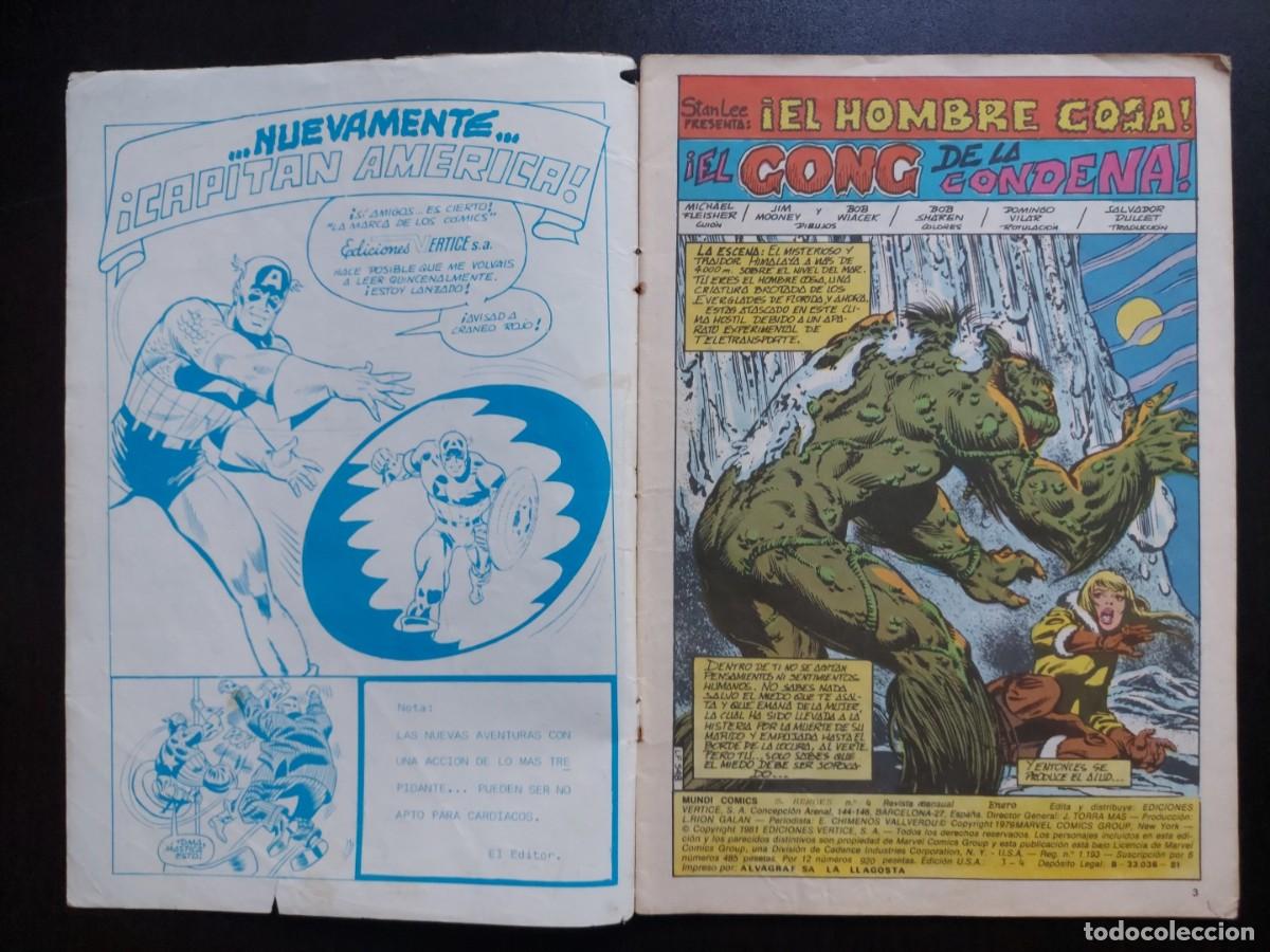 C&oacute;mics: Super H&eacute;roes n&ordm; 4 - El Hobre Cosa - Ediciones V&eacute;rtice - A&ntilde;o 1981 - Foto 7
