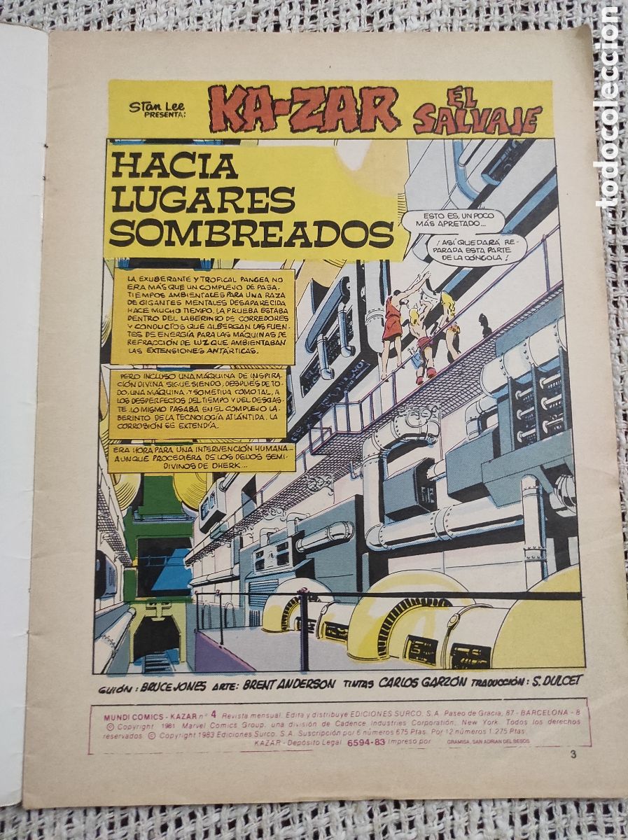 C&oacute;mics: KAZAR N&ordm; 4 - EDITA : EDICIONES SURCO - LINEA 83 - Foto 2