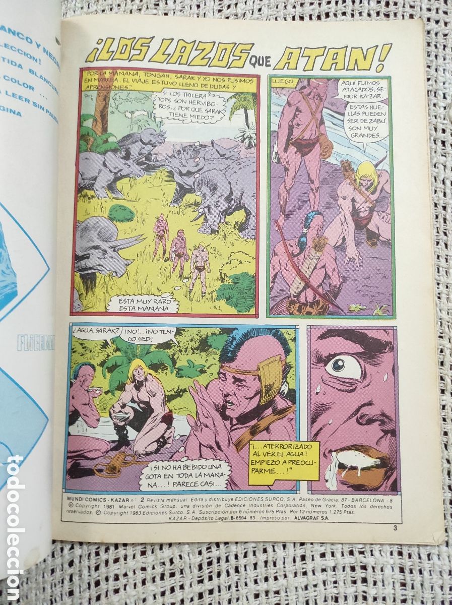 C&oacute;mics: KAZAR N&ordm; 2 - EDITA : EDICIONES SURCO - LINEA 83 - Foto 2