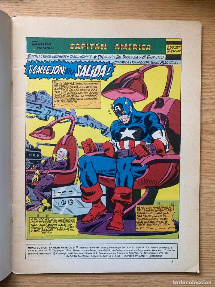 C&oacute;mics: Capit&aacute;n Am&eacute;rica n&ordm; 5 - Muy Buen Estado - Foto 2