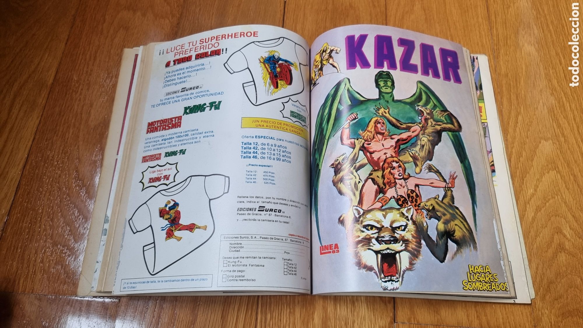 C&oacute;mics: Kazar 1 al 10 (completa) - L&iacute;nea 83 (Surco) - Foto 5