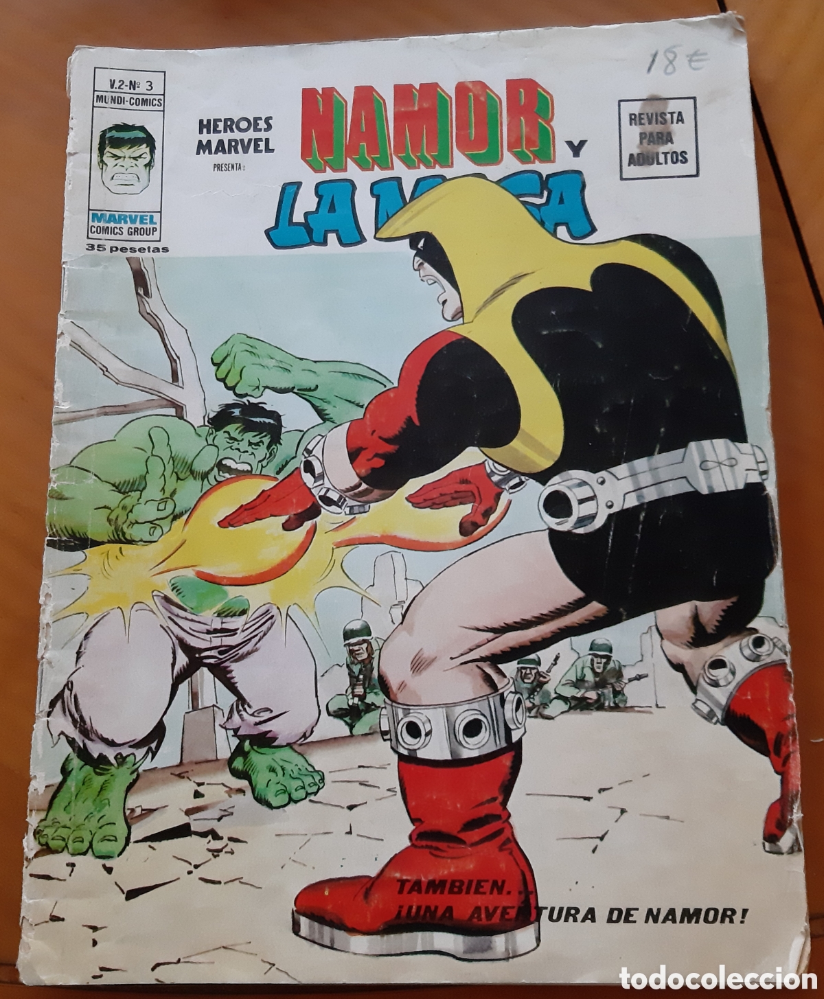 C&oacute;mics: C&oacute;mic V&eacute;rtice, Marvel. Namor y la Masa. A&ntilde;o 1973 - Foto 1
