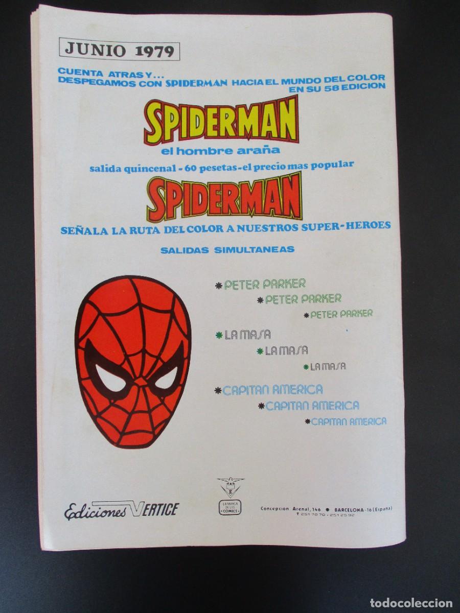 C&oacute;mics: SPIDERMAN (1975, VERTICE) -V 3- 61 &middot; IX-1979 &middot; SIMPLEMENTE POWERMAN - Foto 3