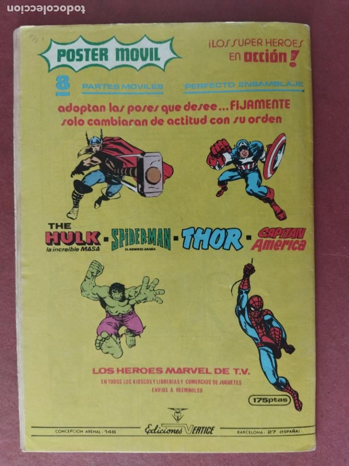 C&oacute;mics: SUPER H&Eacute;ROES : V-1 N&ordm; 132 - CAPITAN MARVEL - Foto 2