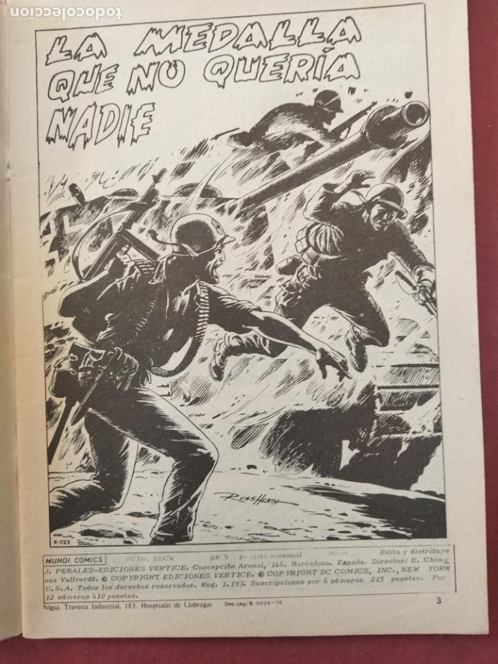 C&oacute;mics: SARGENTO ROCK V-1 N&ordm; 9 - EDICIONES V&Eacute;RTICE 1979 - Foto 3
