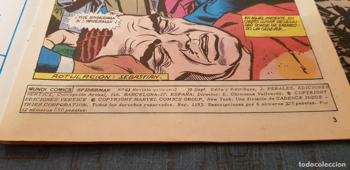 C&oacute;mics: SPIDERMAN n&uacute;mero 61 volumen 3 V&eacute;rtice. - Foto 3