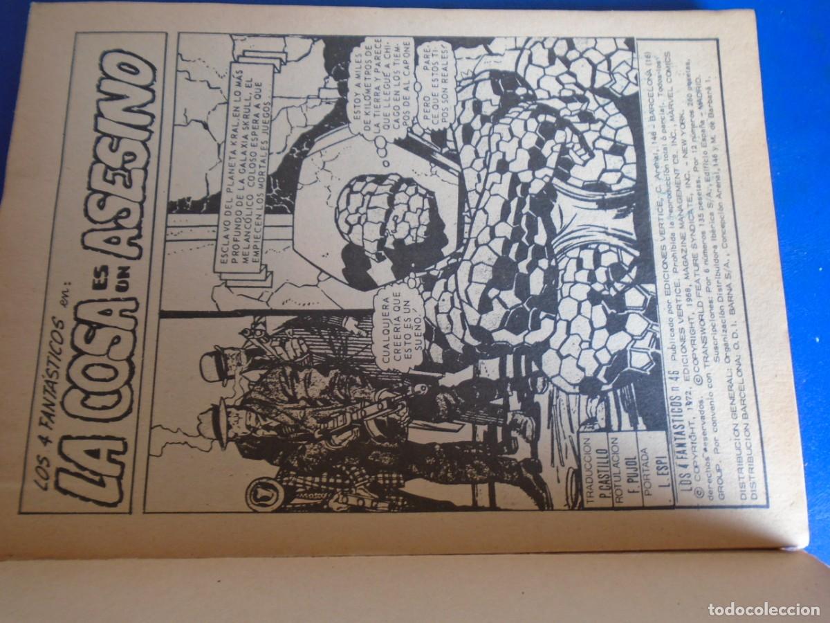 C&oacute;mics: (COM-230535)LOS 4 FANTASTICOS - VERTICE - N&ordm; 4 - 25 PTS. - Foto 3