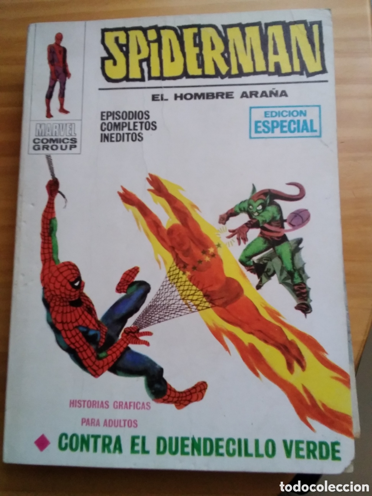 C&oacute;mics: Spiderman comic v&eacute;rtice v-1 n&uacute;mero 8 contra el duendecillo verde - Foto 1