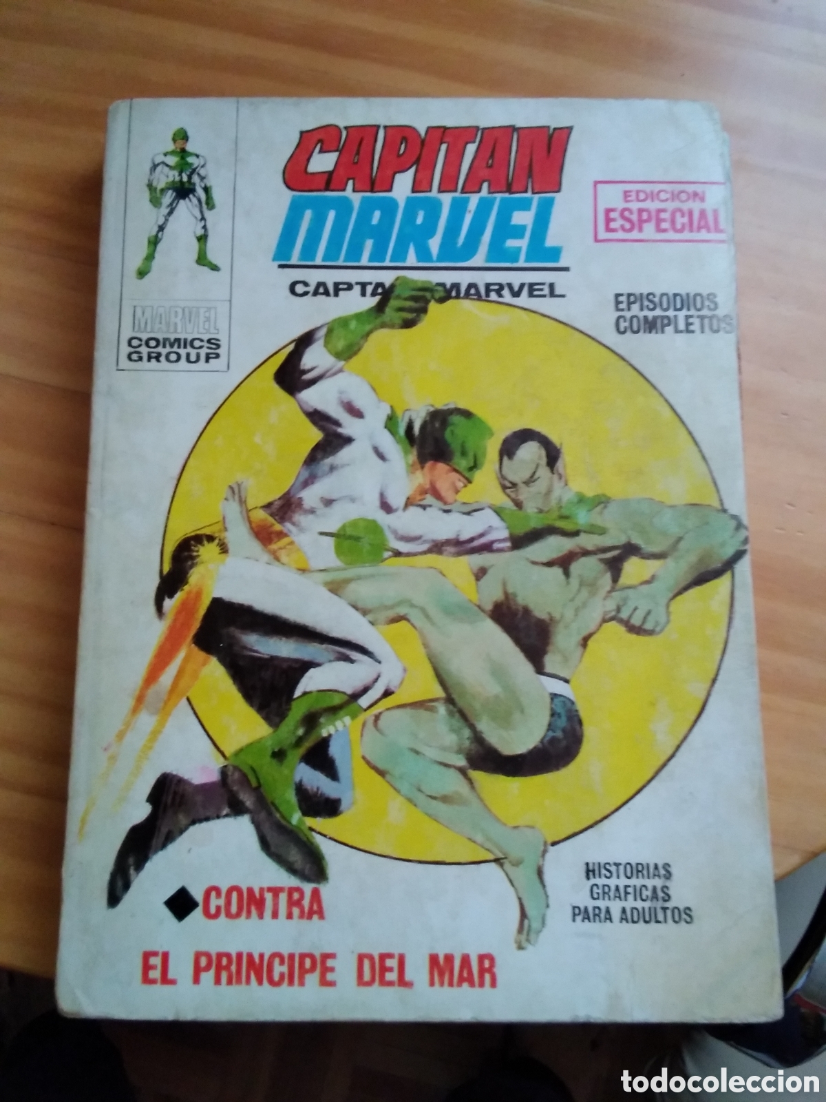 C&oacute;mics: Capit&aacute;n Marvel v&eacute;rtice v-1 n&uacute;mero 2 contra el pr&iacute;ncipe del mar - Foto 1