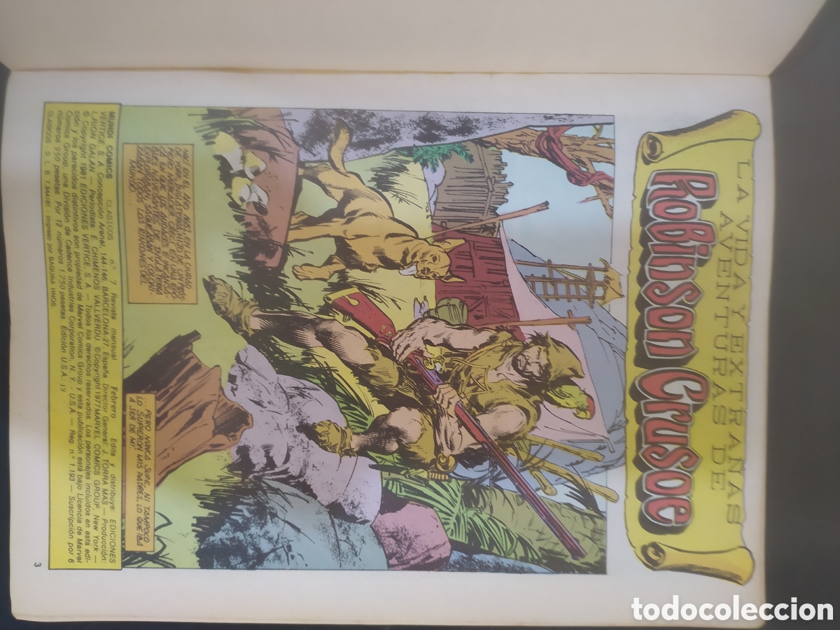 C&oacute;mics: Robinson Crusoe c&oacute;mic Mundi c&oacute;mic cl&aacute;sicos - Foto 3