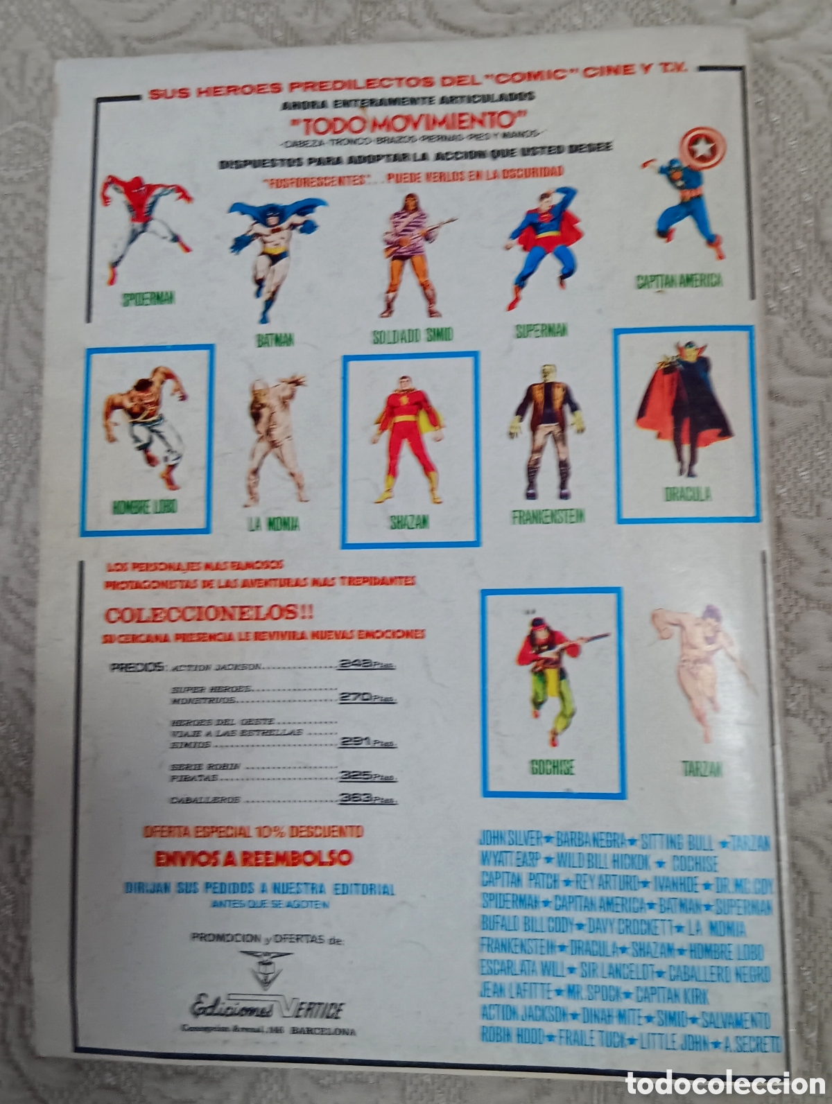 C&oacute;mics: TEBEOS-COMICS CANDY ● LOS INHUMANOS ● COMPLETA 7 EJEMPLARES● VERTICE ● UU99 X0123 ● - Foto 2