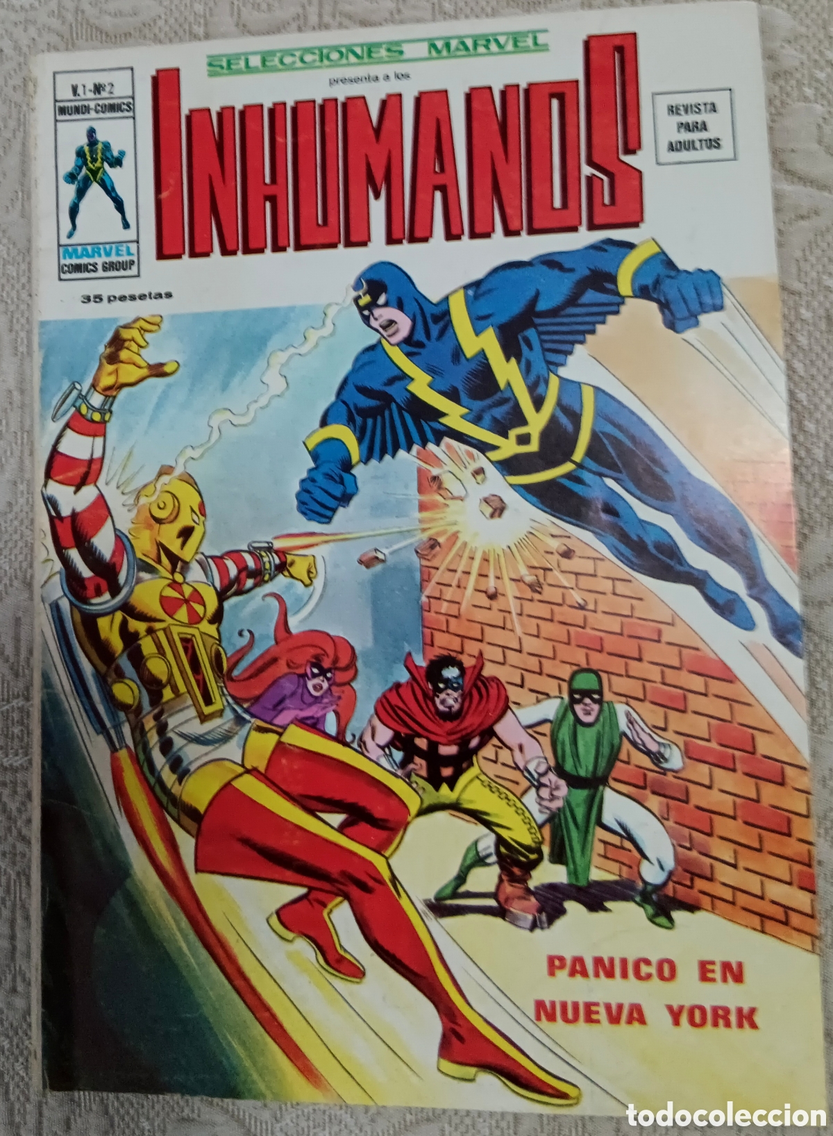 C&oacute;mics: TEBEOS-COMICS CANDY ● LOS INHUMANOS ● COMPLETA 7 EJEMPLARES● VERTICE ● UU99 X0123 ● - Foto 3