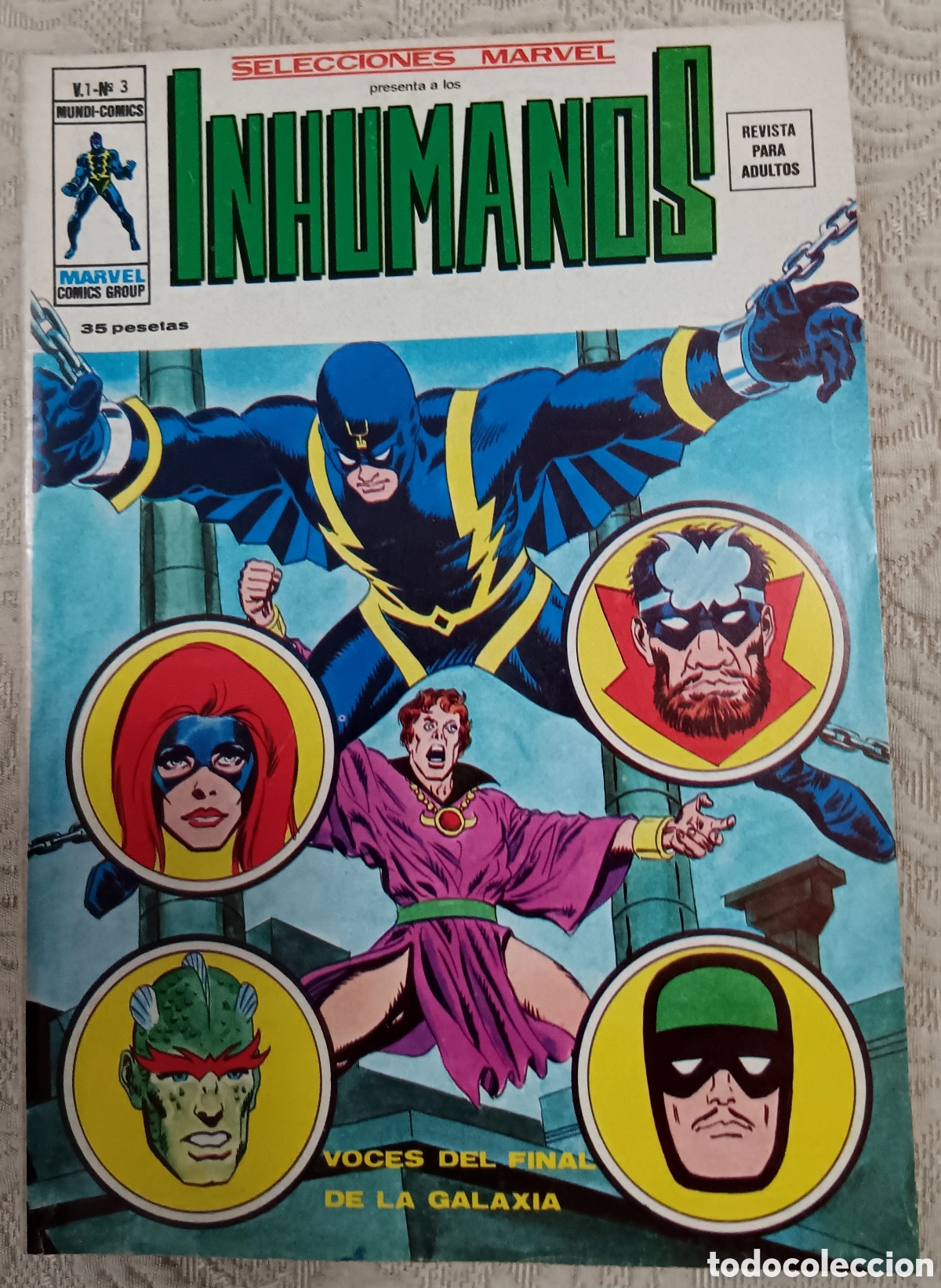 C&oacute;mics: TEBEOS-COMICS CANDY ● LOS INHUMANOS ● COMPLETA 7 EJEMPLARES● VERTICE ● UU99 X0123 ● - Foto 5