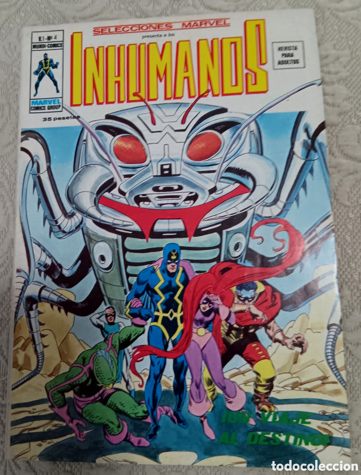 C&oacute;mics: TEBEOS-COMICS CANDY ● LOS INHUMANOS ● COMPLETA 7 EJEMPLARES● VERTICE ● UU99 X0123 ● - Foto 7