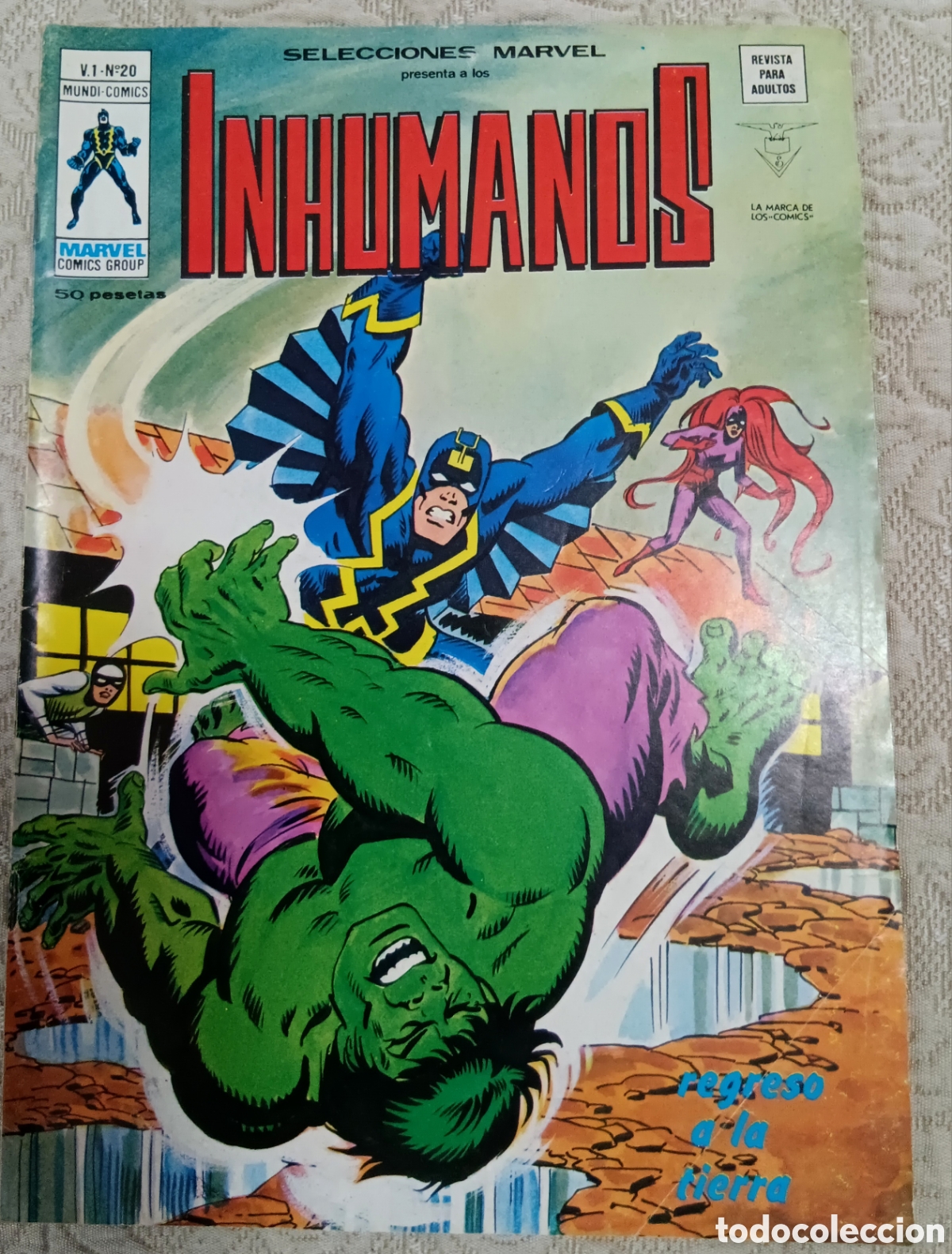 C&oacute;mics: TEBEOS-COMICS CANDY ● LOS INHUMANOS ● COMPLETA 7 EJEMPLARES● VERTICE ● UU99 X0123 ● - Foto 12