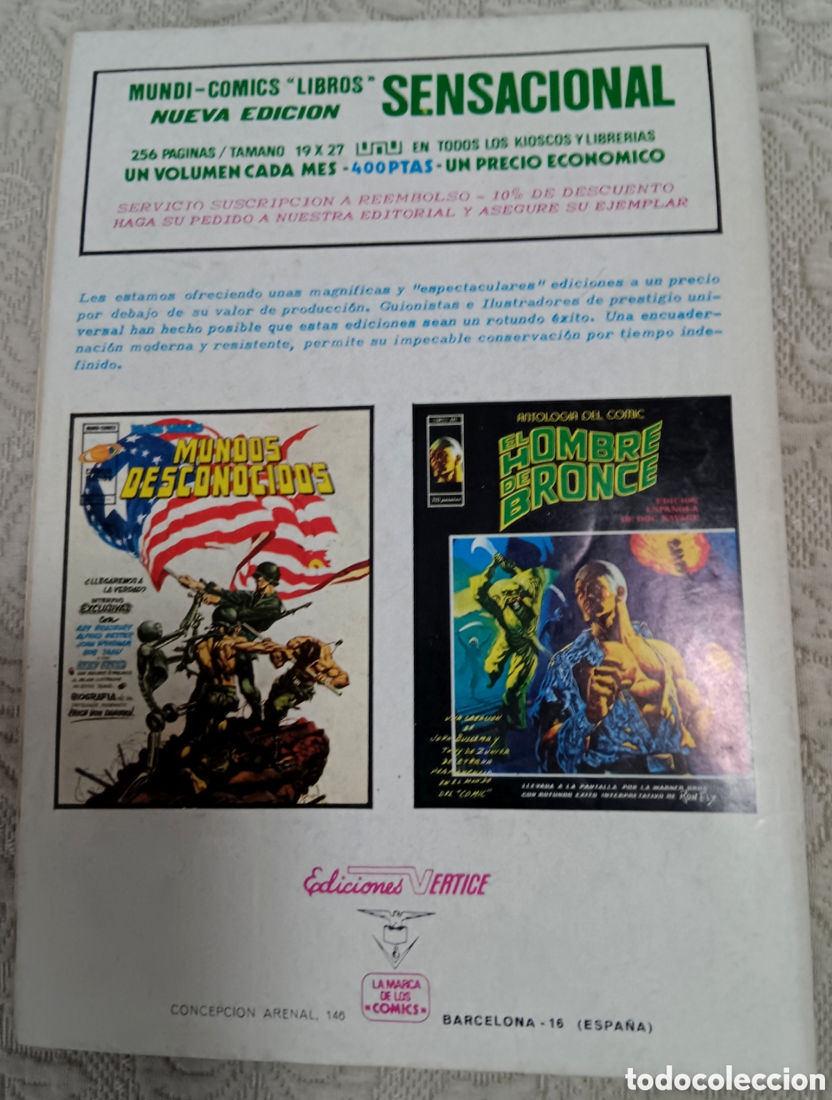 C&oacute;mics: TEBEOS-COMICS CANDY ● LOS INHUMANOS ● COMPLETA 7 EJEMPLARES● VERTICE ● UU99 X0123 ● - Foto 13