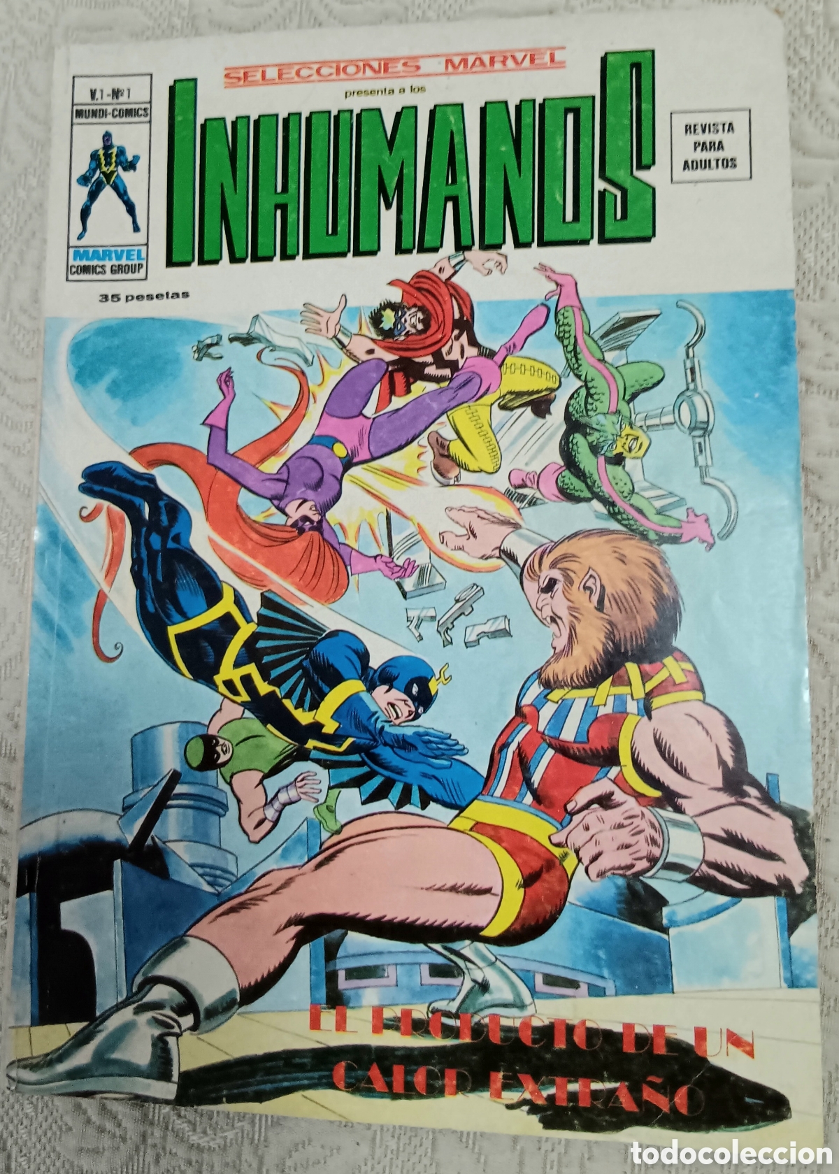 C&oacute;mics: TEBEOS-COMICS CANDY ● LOS INHUMANOS ● COMPLETA 7 EJEMPLARES● VERTICE ● UU99 X0123 ● - Foto 1