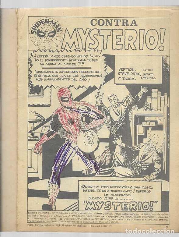 C&oacute;mics: Spiderman Antologia del Comic. n&ordm;12 Mundi-Comics 1978 - Foto 2