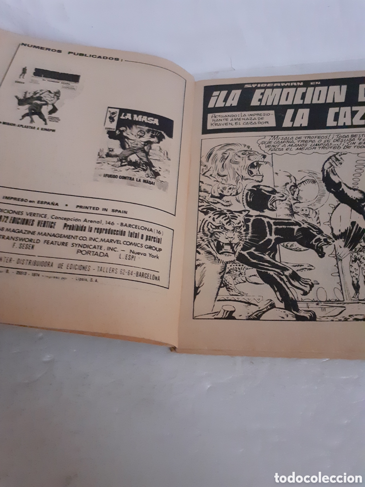 C&oacute;mics: EDICIONES VERTICE TACO SPIDERMAN LA EMOCION DE LA CAZA N 13 - Foto 9