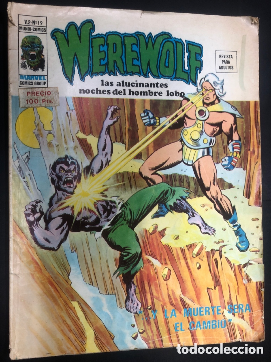 C&oacute;mics: COMIC WEREWOLF N&ordm; 19 V2 EDITORIAL VERTICE - Foto 1