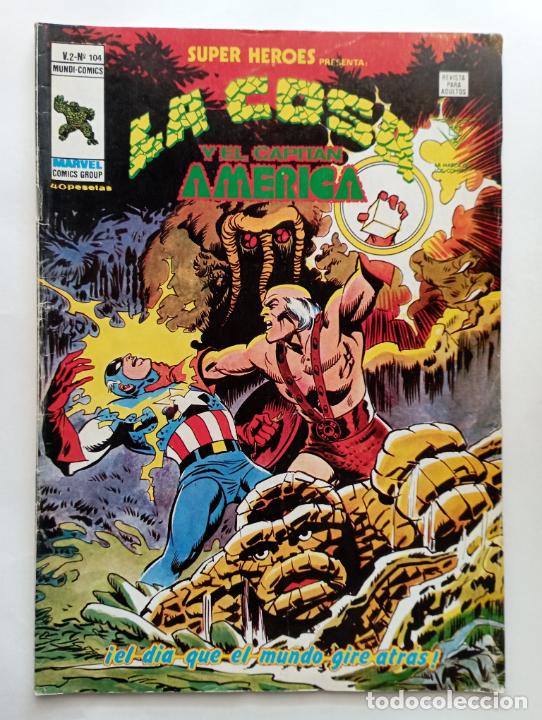 C&oacute;mics: V&Eacute;RTICE V&ordm; 2 N&ordm; 103 SUPER H&Eacute;ROE - LA COSA Y EL CAPIT&Aacute;N AM&Eacute;RICA - Foto 1