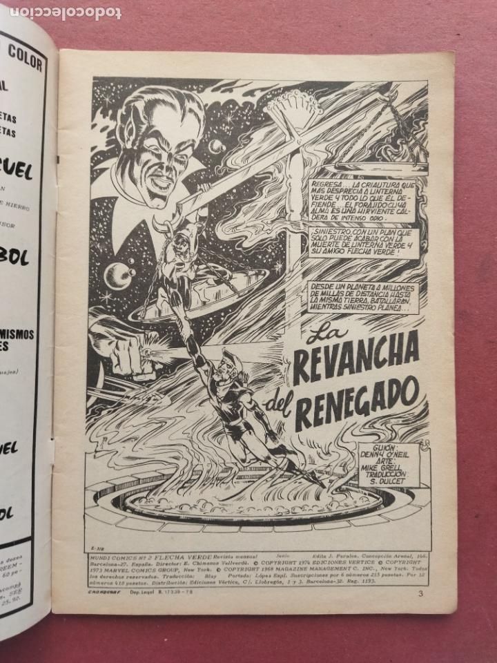 C&oacute;mics: V&Eacute;RTICE - V&ordm; 1 N&ordm; 2 - FLECHA VERDE - LINTERNA VERDE - Foto 2