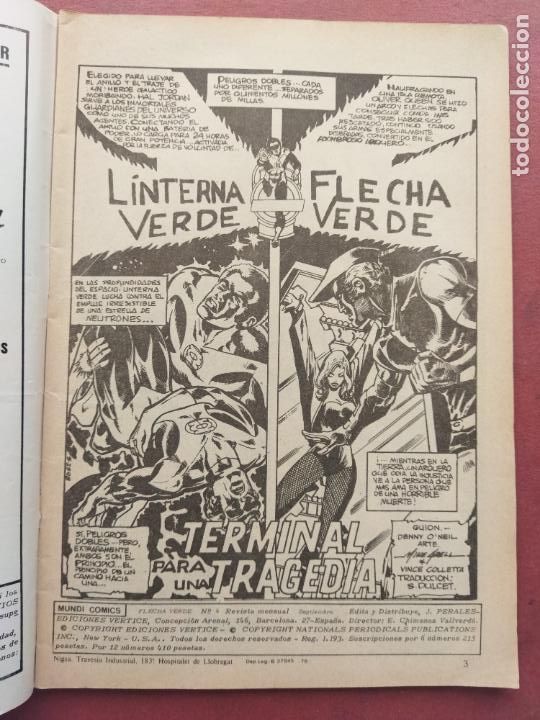 C&oacute;mics: V&Eacute;RTICE V&ordm; 1 N&ordm; 4 - FLECHA VERDE - LINTERNA VERDE - Foto 2