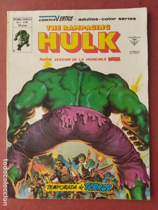 C&oacute;mics: V&Eacute;RTICE V&ordm; 1 N&ordm; 14 - THE RAMPAGING HULK - Foto 1