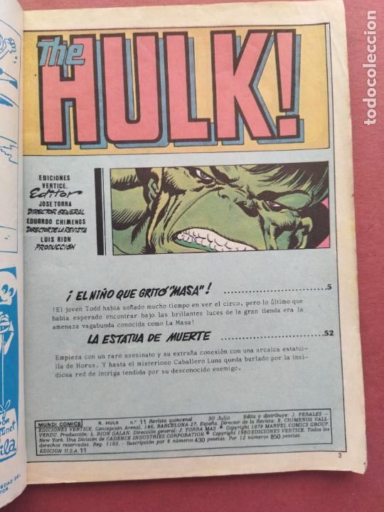 C&oacute;mics: V&Eacute;RTICE V&ordm; 1 N&ordm; 11 - THE RAMPAGING HULK - Foto 3