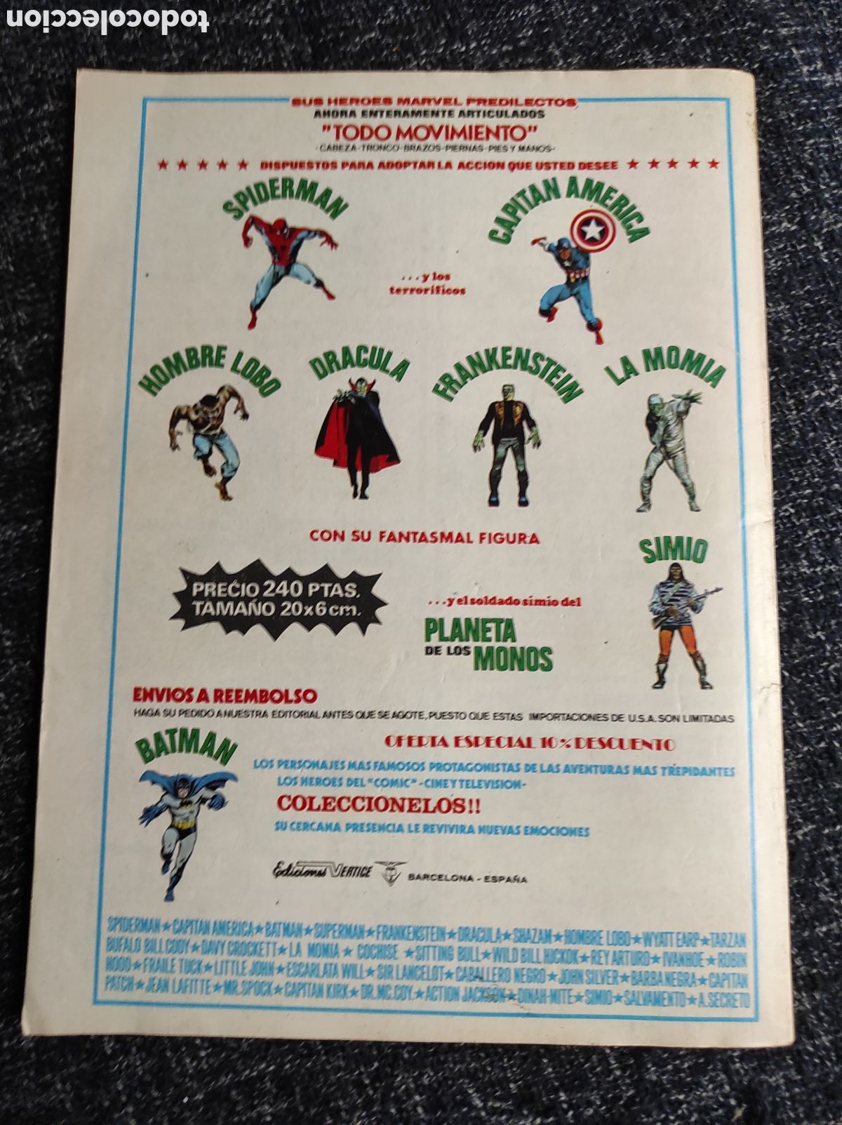 C&oacute;mics: EL HOMBRE DE BRONCE N&ordm; 2 - COMICS-ART -ED. VERTICE - Foto 3