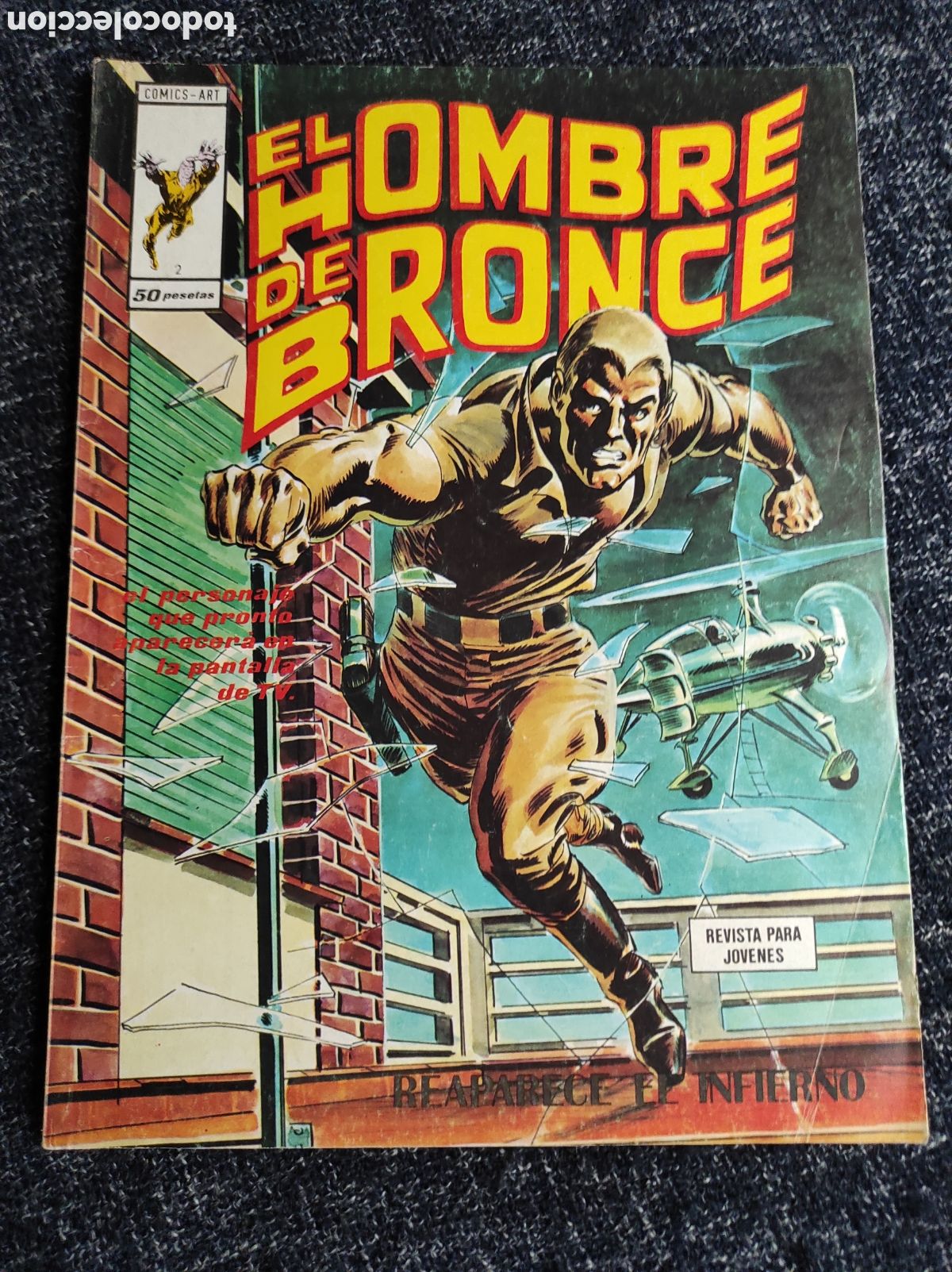 C&oacute;mics: EL HOMBRE DE BRONCE N&ordm; 2 - COMICS-ART -ED. VERTICE - Foto 1