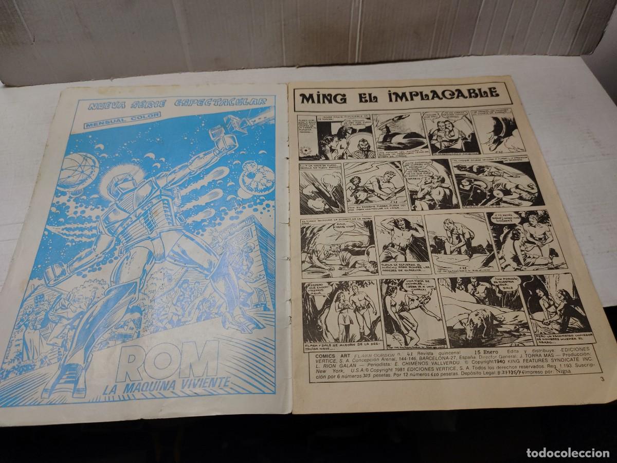 C&oacute;mics: Comic - FLASH GORDON - EDICIONES VERTICE Vol. 2 n&deg; 41 - MING EL IMPLACABLE 1981 - Foto 2