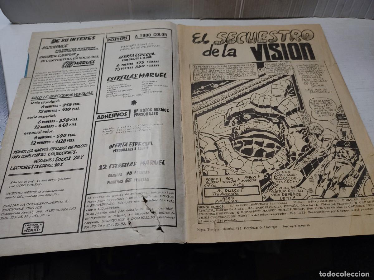 C&oacute;mics: Comic - LA COSA Y LA PANTERA NEGRA - EDICIONES VERTICE Vol. 2 n&deg; 102 -EL SECUESTRO DE LA VISI&Oacute;N 1979 - Foto 2