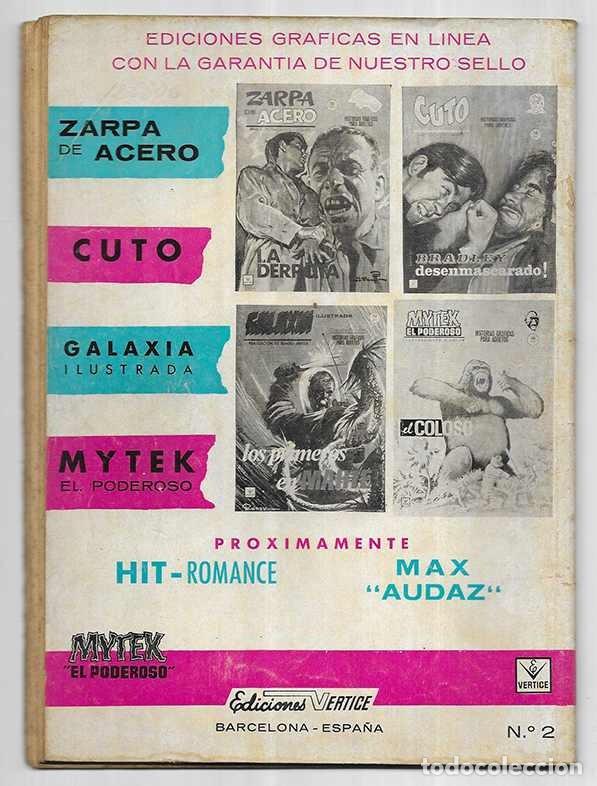 C&oacute;mics: Fin del Coloso, El. Mytek el Poderoso n&ordm; 2 Grapa Vertice 1965 - Foto 2