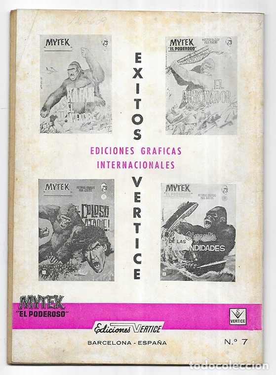 C&oacute;mics: A la Desesperada. Mytek el Poderoso n&ordm; 7 Grapa Vertice 1965 - Foto 2