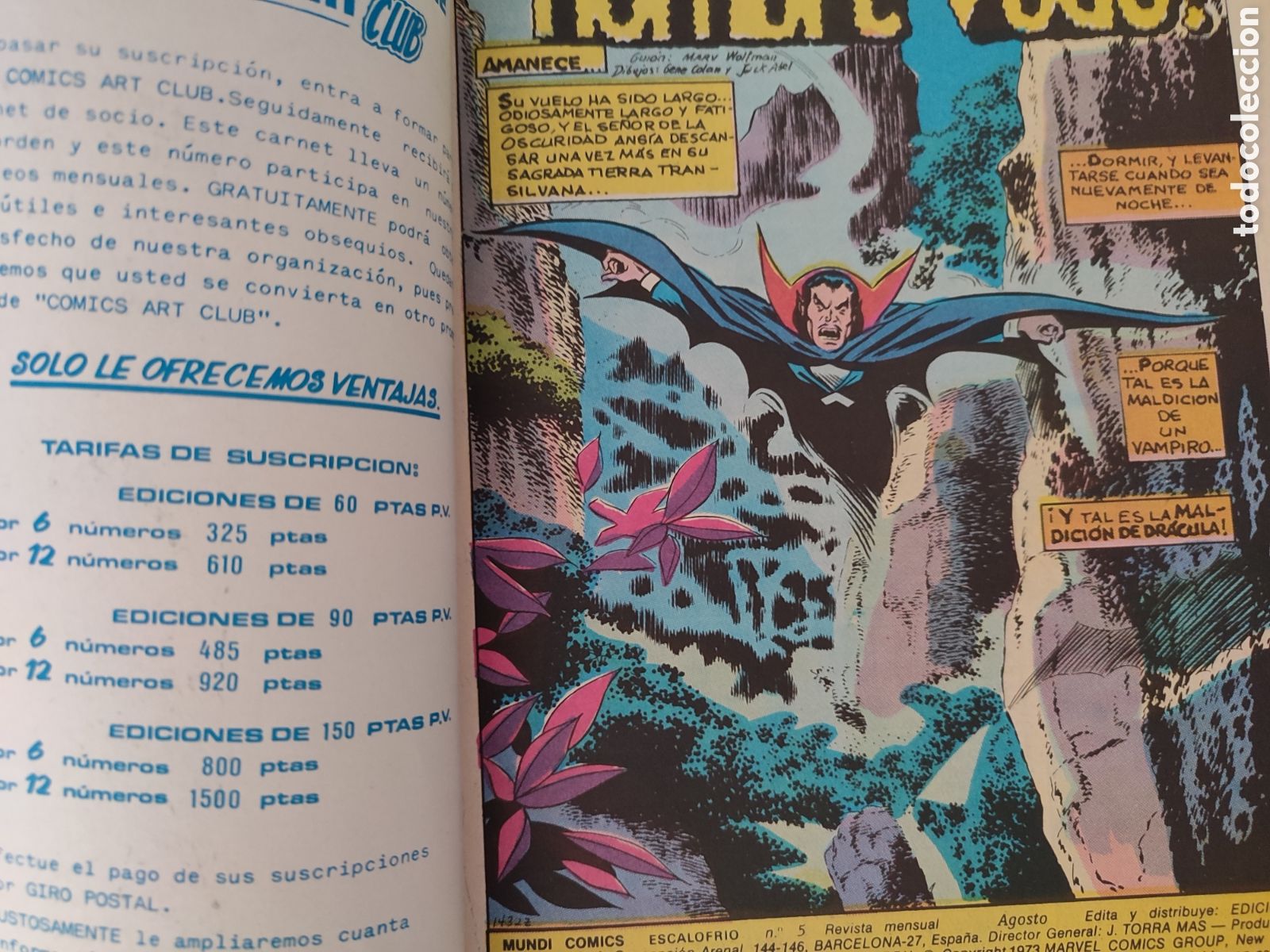 C&oacute;mics: La tumba de Dracula Num 5 1981 - Foto 2
