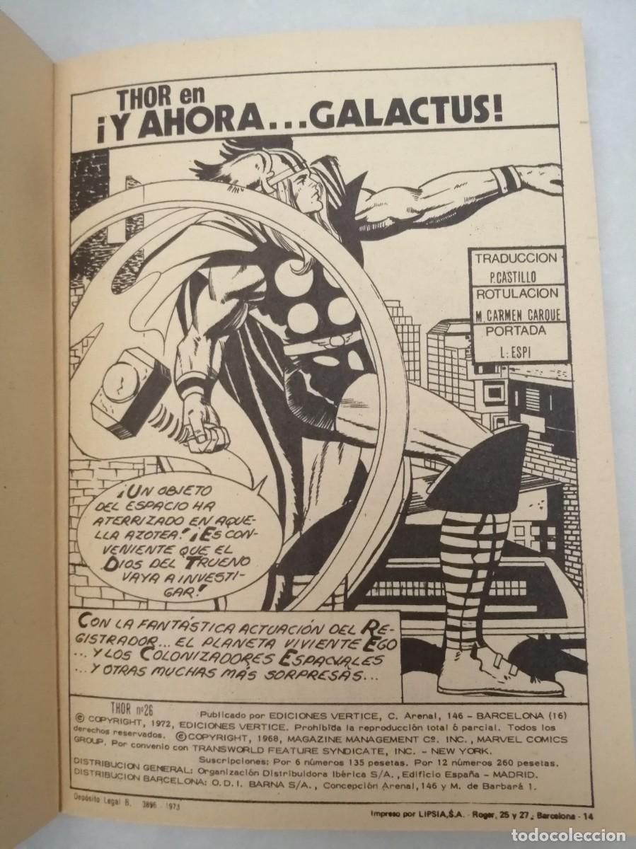 C&oacute;mics: Marvel Comics Group. THOR (V&eacute;rtice Taco), num 26: Y AHORA GALACTUS (Primera edici&oacute;n) - Foto 4