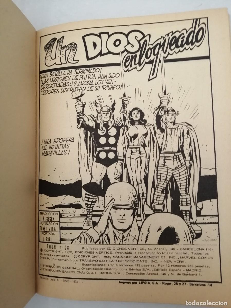 C&oacute;mics: Marvel Comics Group. THOR (V&eacute;rtice Taco), num 28: UN DIOS ENLOQUECIDO (Primera edici&oacute;n) - Foto 3