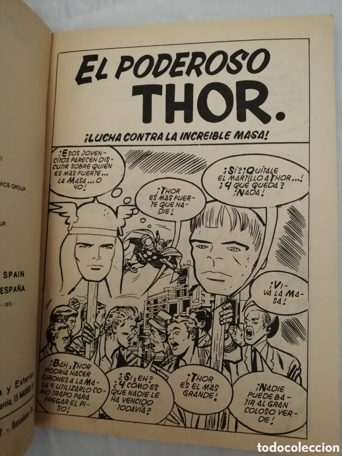 C&oacute;mics: Marvel Comics Group. THOR (V&eacute;rtice Taco), num 1: EL PODEROSO THOR (Primera edici&oacute;n) - Foto 3