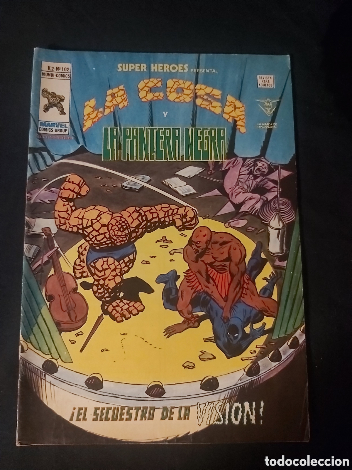 C&oacute;mics: SUPER H&Eacute;ROES LA COSA Y LA PANTERA NEGRA. C&Oacute;MICS V&Eacute;RTICE. - Foto 1