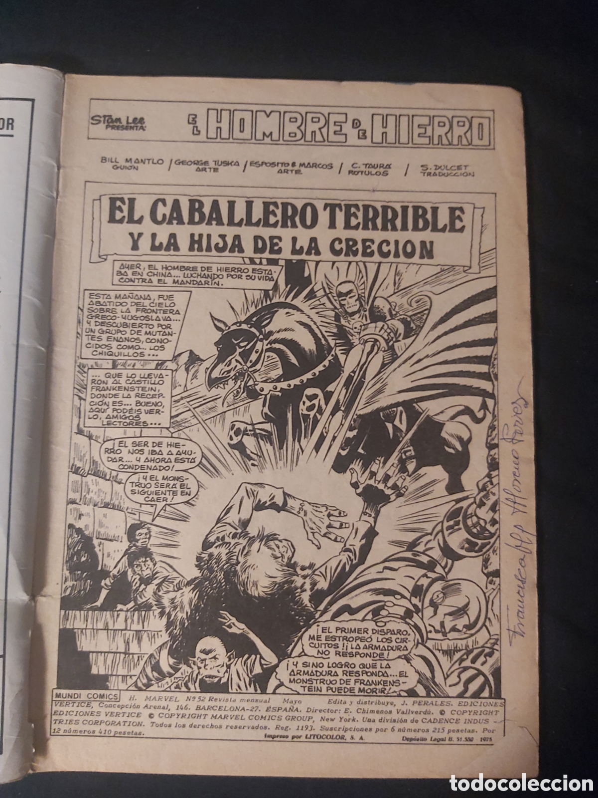 C&oacute;mics: EL HOMBRE DE HIERRO Y DAN DEFENSOR V. 1 N&deg; 52. C&Oacute;MICS V&Eacute;RTICE. - Foto 2