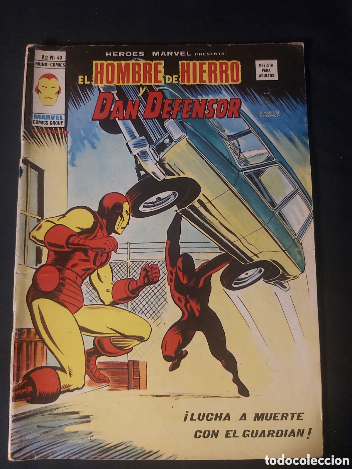 C&oacute;mics: EL HOMBRE DE HIERRO Y DAN DEFENSOR V. 2 N&deg; 40. C&Oacute;MICS V&Eacute;RTICE. - Foto 1