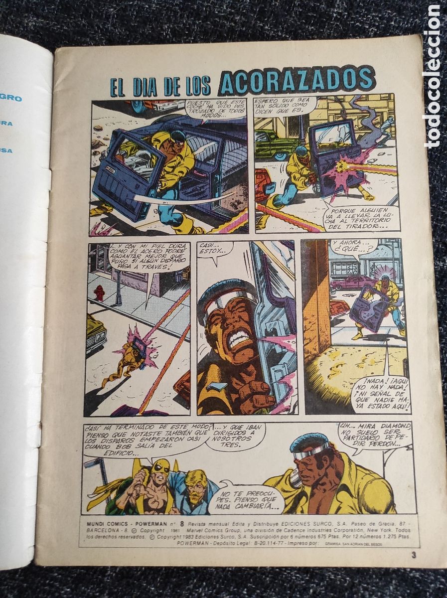 C&oacute;mics: POWER MAN N&ordm; 8 ( VERTICE , EDICIONES SURCO ) - Foto 2