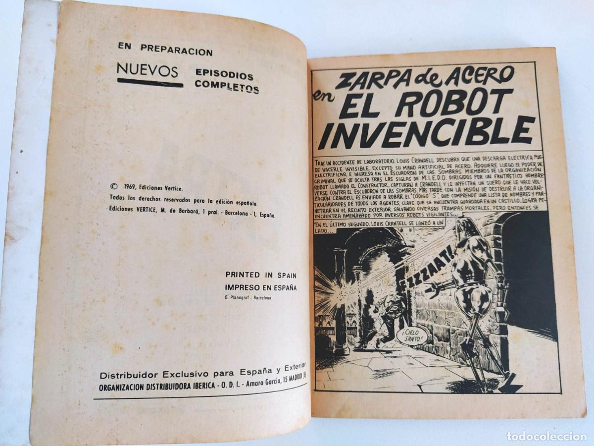 C&oacute;mics: ZARPA DE ACERO EXTRA # 24 - EL ROBOT INVENCIBLE ~ FLEETWAY/V&Eacute;RTICE (1969) - Foto 3