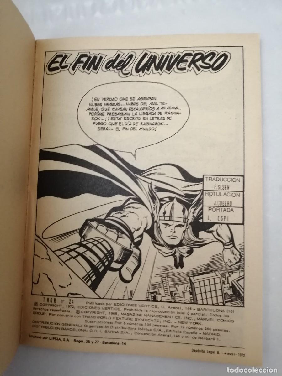 C&oacute;mics: Marvel Comics Group. THOR (V&eacute;rtice Taco), num 24: EL FIN DEL UNIVERSO (Primera edici&oacute;n) - Foto 4