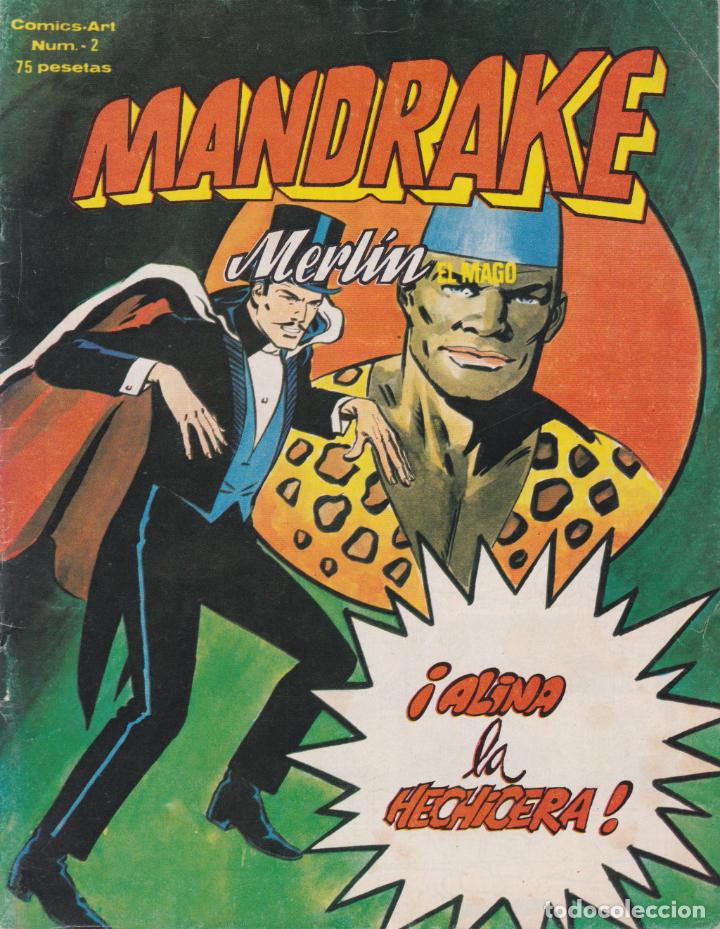 C&oacute;mics: MANDRAQUE N&ordm;2 &ndash; MERLIN EL MAGO &ndash; EDICIONES VERTICE &ndash; BUEN ESTADO - Foto 1